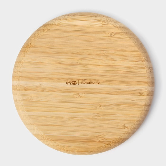 Менажница Доляна Striata, d=19,5 см, 5 секций, бамбук