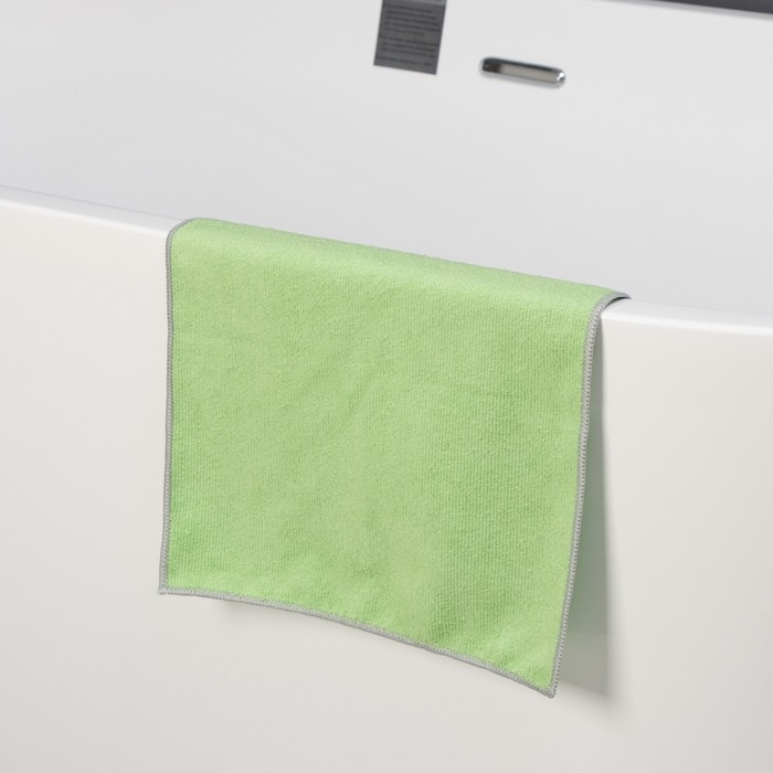 Тряпка для пола Raccoon, 250 г/м², 50×30 см, микрофибра, с оверлоком, 1 шт, цвет зеленый Тряпка для пола Raccoon, 250 г/м², 50×30 см, микрофибра, с оверлоком, 1 шт, цвет зеленый