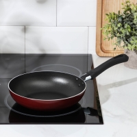 Сковорода &laquo;Эксперт&raquo;, d=20 см, пластиковая ручка, антипригарное покрытие, цвет бордовый