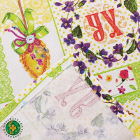 Скатерть "Доляна" Светлая Пасха 180*144 см, 100% хлопок, рогожка 164 г/м2