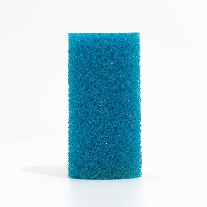 Губка круглая № 1, крупнопористая, 5 х 5 х 10 см, синяя Губка круглая № 1, крупнопористая, 5 х 5 х 10 см, синяя