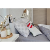 Постельное белье "Этель" дуэт My heart 143*215 см - 2 шт, 240*220 см, 70*70 см -2 шт, бязь