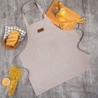 Фартук Этель "Однотонный" цв.серый 65 х70см, 100% п/э