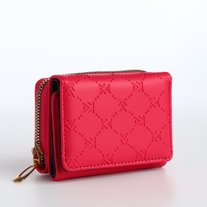 Кошелёк женский на кнопке, цвет розовый Кошелёк женский на кнопке, цвет розовый