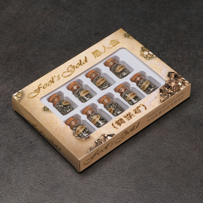 Коллекция кристаллов в баночке, 9 баночек Коллекция кристаллов в баночке, 9 баночек