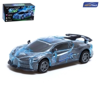 Машина инерционная Crazy race &laquo;Гонки&raquo;, русская озвучка, свет, цвет серый