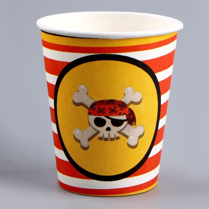 Набор бумажной посуды одноразовый С праздником!&raquo;: 6 тарелок, 6 стаканов