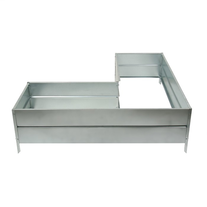 Грядка оцинкованная, Г-образная, угловая, 153 &times; 93 &times; 34 см, Greengo