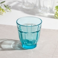 Стакан низкий стеклянный &laquo;Роман&raquo;, 250 мл, цвет бирюзовый