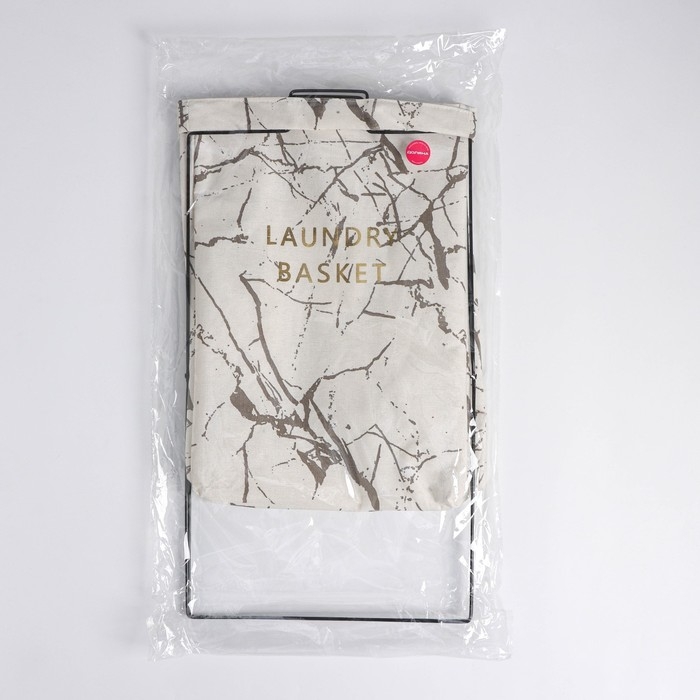 Корзина универсальная Доляна «Монро», 40×26×50 см, цвет белый Корзина универсальная Доляна «Монро», 40×26×50 см, цвет белый