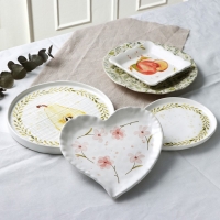 Тарелка глубокая керамическая «Летний день», 14 х 14 см, цвет белый Тарелка глубокая керамическая «Летний день», 14 х 14 см, цвет белый