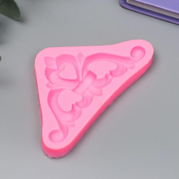 Молд силикон Молд силикон "Узор - уголок с сердцем" 1х5,6х10 см