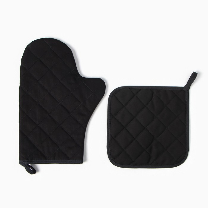 Набор кухонный &laquo;Floral mood&raquo; варежка-прихватка 20х28см, прихватка 19х19см,100% хл