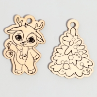 Новогодний набор для творчества. Ёлочные украшения &laquo;Новый год! Весёлый праздник&raquo;