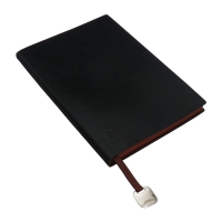 Органайзер на кольцах, B6, 116л, клетка, обл.кожзам, коричневый срез, Черный