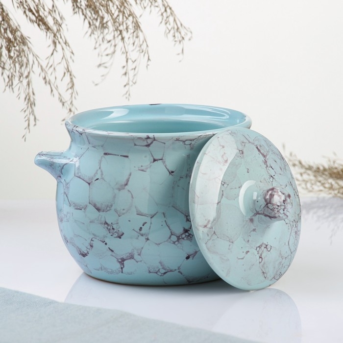 Горшок керамический для запекания "Пиканто" 0,65л / 12,5х11,5см, романтика