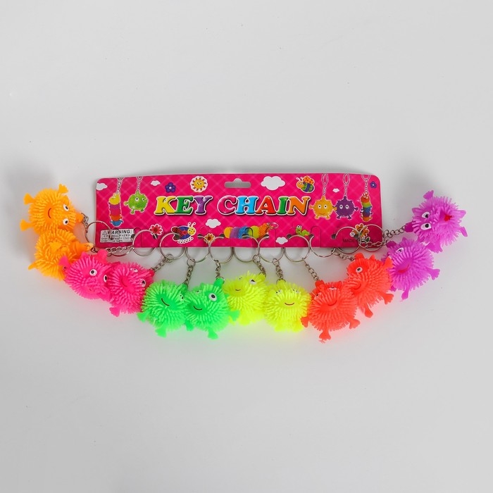 Ёжка «Зверёк», световой, на брелоке, цвета МИКС Ёжка «Зверёк», световой, на брелоке, цвета МИКС
