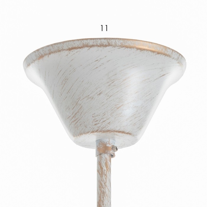 Люстра Люстра "Франческа" 5xE14 40Вт белый с золотой патиной 57х57х39-98 см BayerLux