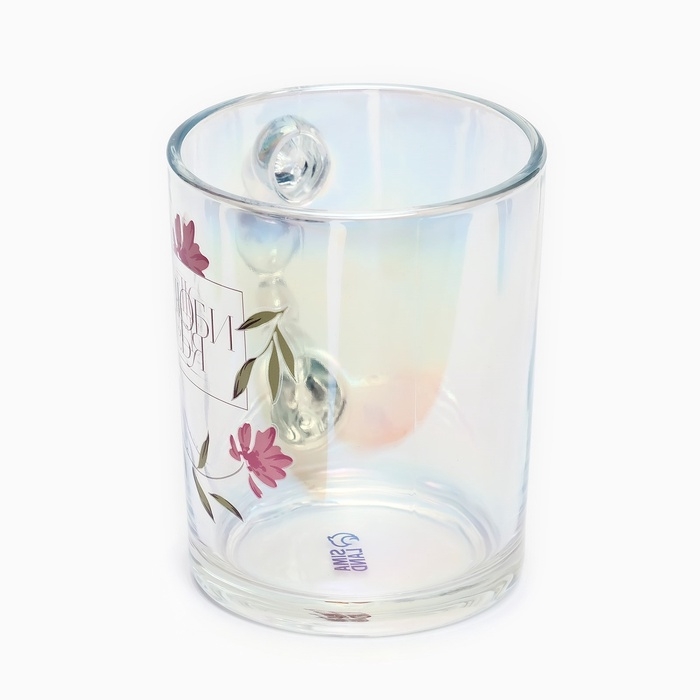 Кружка стеклянная &laquo;Люби себя&raquo;, 350 мл