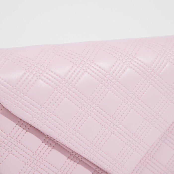 Сумка-клатч на клапане, цвет розовый