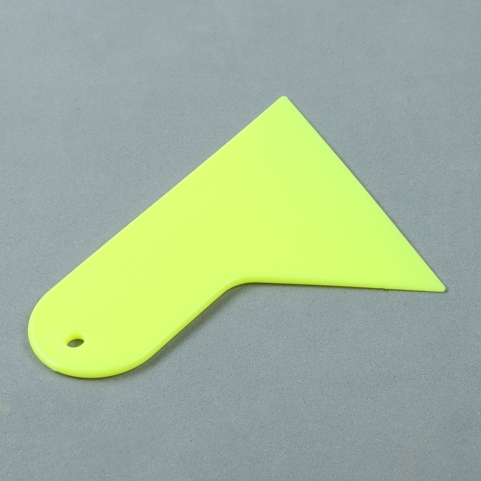 Шпатель для плёнки, 12×9.5 см, жёлтый Шпатель для плёнки, 12×9.5 см, жёлтый