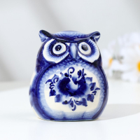 Сувенир &laquo;Совёнок&raquo;,  гжель