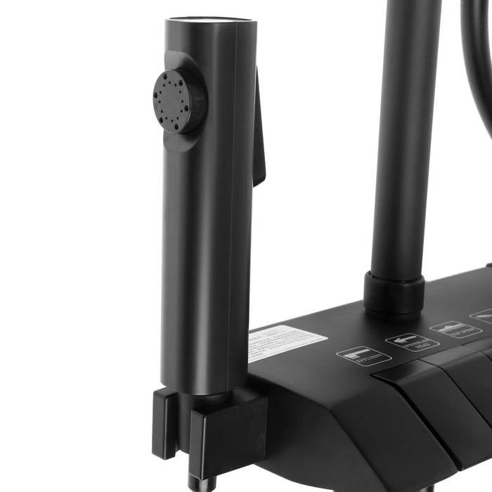 Душевая система ZEIN Z3686, верхняя и ручная лейка, ПВХ шланг, гигиенический набор, черная