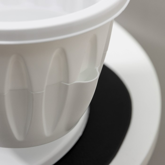 Кашпо многоярусное &laquo;Каскад&raquo;, 3 шт, 700 мл, цвет белый