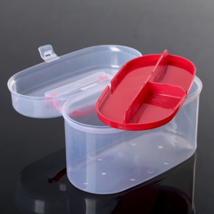 Органайзер для хранения со вставкой, 15&times;7,5&times;10 см, цвет МИКС