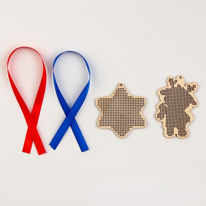 Вышивка крестиком на новый год на деревянной канве &laquo;Сладкий Новый год&raquo;, новогодний набор для творчества