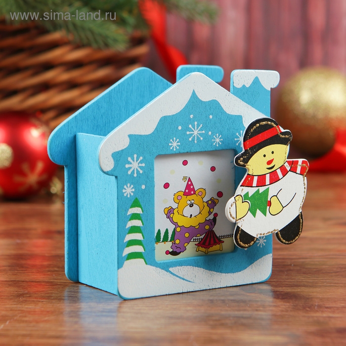Карандашница &laquo;Снежный домик&raquo;, МИКС