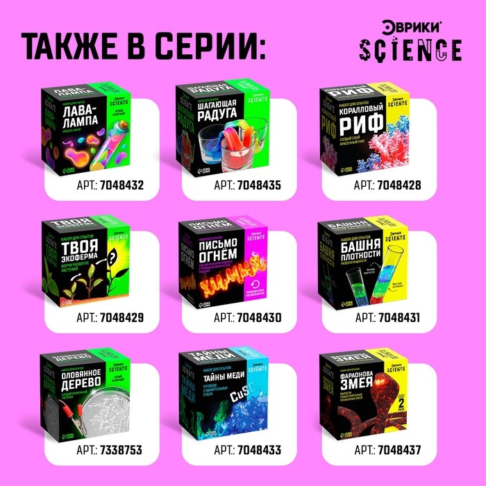 Набор для опытов &laquo;Горящее железо&raquo;