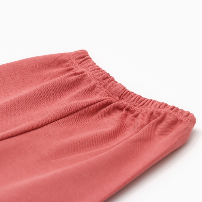 Комплект детский (лонгслив, штанишки), цвет кармин, рост 62