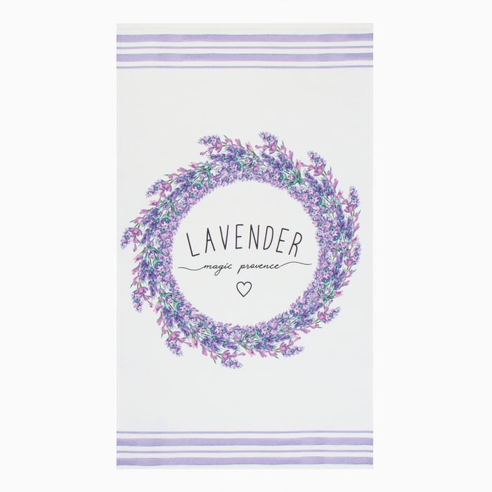 Полотенце Полотенце "Этель" Lavander 40х73 см, 100% хл, саржа 190 г/м2