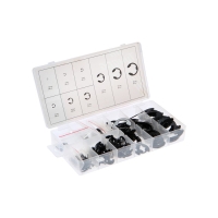 Набор стопорных колец D=1.5-22 мм ТУНДРА krep, 300 предметов Набор стопорных колец D=1.5-22 мм ТУНДРА krep, 300 предметов