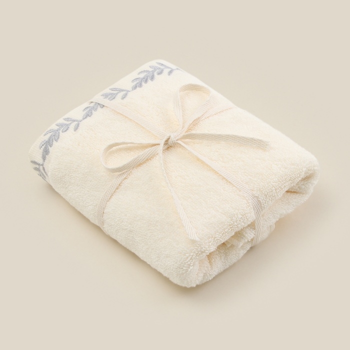 Полотенце махровое SL HOME: Floral Полотенце махровое SL HOME: Floral "Айвори" 50х90 см, 100% хлопок, 550 г/м2