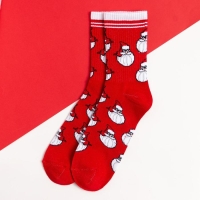 Носки новогодние мужские KAFTAN "Дед" размер 41-44 (27-29 см), цвет красный Носки новогодние мужские KAFTAN "Дед" размер 41-44 (27-29 см), цвет красный