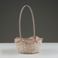 Набор корзин, 19х7,5х9,5/31 см, 22х9х11/34 см, 24х9х11,5/35 см, 3 шт, персиковые, бамбук Набор корзин, 19х7,5х9,5/31 см, 22х9х11/34 см, 24х9х11,5/35 см, 3 шт, персиковые, бамбук