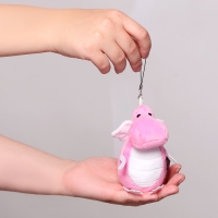 Мягкая игрушка «Дракончик», розово-белый животик, 13 см Мягкая игрушка «Дракончик», розово-белый животик, 13 см