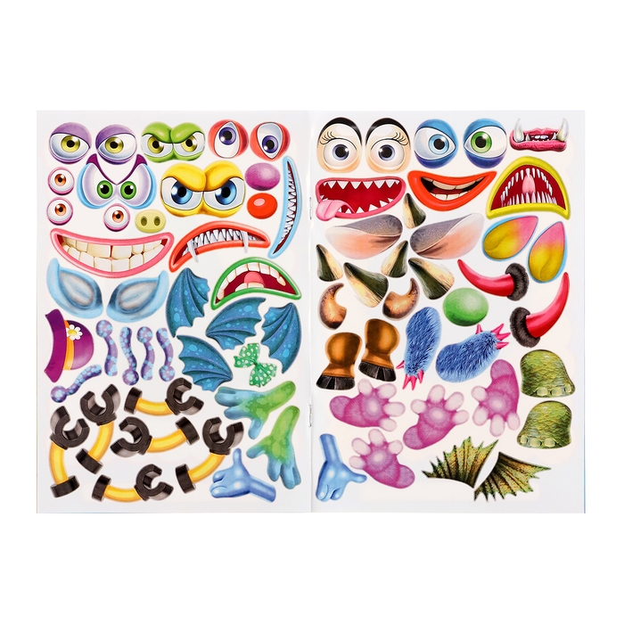 Книжка с наклейками. Создай своего монстрика. Реготунович Книжка с наклейками. Создай своего монстрика. Реготунович