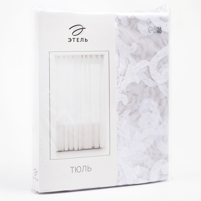 Тюль "Этель" Барокко, 250х250 см с фестоном, 71 г/м&sup2;，100% п/э