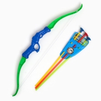 Игрушка для стрельбы "Лук со стрелами" детская, стрелы на присосках, 46см, микс Игрушка для стрельбы "Лук со стрелами" детская, стрелы на присосках, 46см, микс