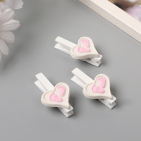 Декор для творчества дерево "Прищепка. Сердце с ножками" розовый набор 3 шт 1,7х3х5 см Декор для творчества дерево "Прищепка. Сердце с ножками" розовый набор 3 шт 1,7х3х5 см