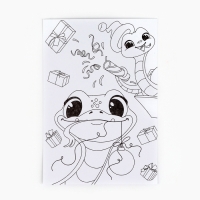 Раскраска антистресс на новый год. Открытки для вдохновения &laquo;В ожидании Нового года&raquo;, А6