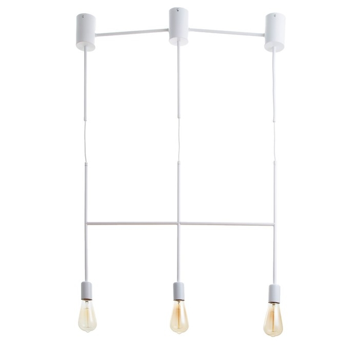 Светильник BayerLux "Лучик" 3хЕ27 40Вт белый 60х5х30-130см