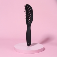 Расчёска массажная, вентилируемая, 4 &times; 24 см, цвет чёрный