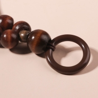 Ручки для сумки, 2 шт, вощёный шнур/дерево, 46,5 × 4 см, цвет коричневый Ручки для сумки, 2 шт, вощёный шнур/дерево, 46,5 × 4 см, цвет коричневый