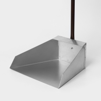 Совок для мусора 310&times;240 мм, ручка 85 см, оцинковка 0,5