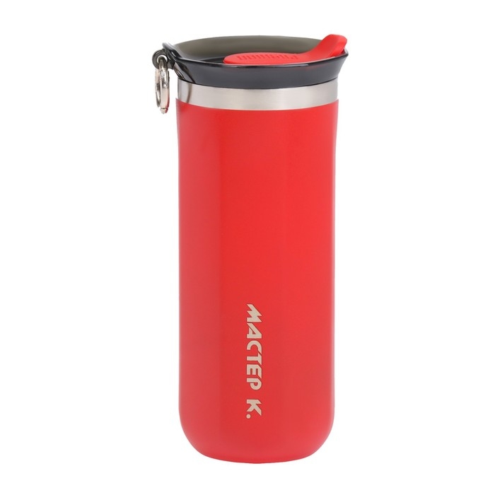 Термокружка, 450 мл, Sсhool Термокружка, 450 мл, Sсhool "Мастер К", сохраняет тепло до 6 ч, красная