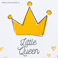 Постельное белье "Этель" 1.5 сп Little queen 143*215 см, 150*214 см, 50*70 см -1 шт,100% хл, бязь